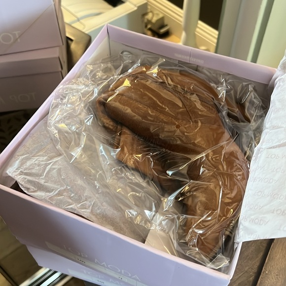 Suede boots, over the knee, caramel brown 🔥 - Picture 11 of 12